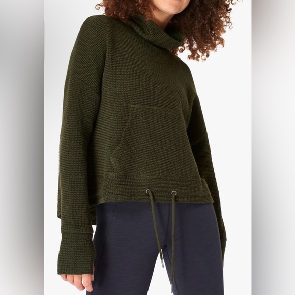 Sweaty Betty Sweaters Sweaty Betty Dark Green Restful Boucle Knit sweaty-betty-sweaters-sweaty-betty-dark-green-restful-boucle-knit